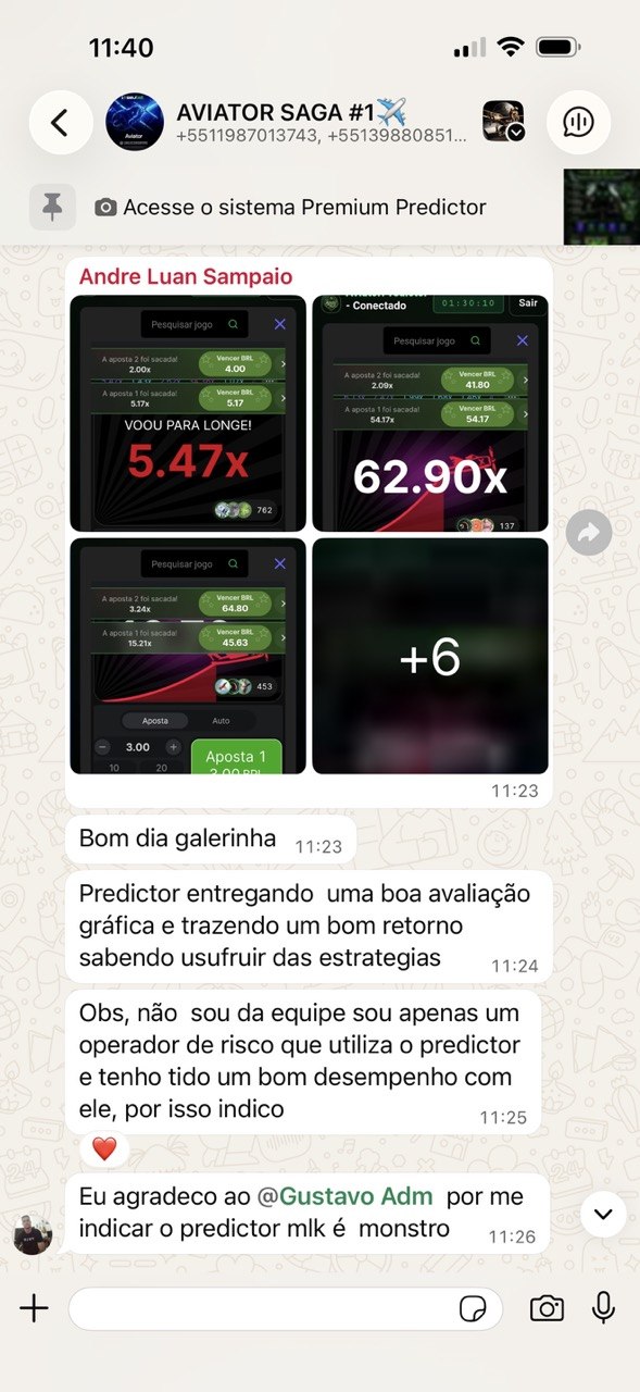 Feedback da comunidade AVIATOR SAGA